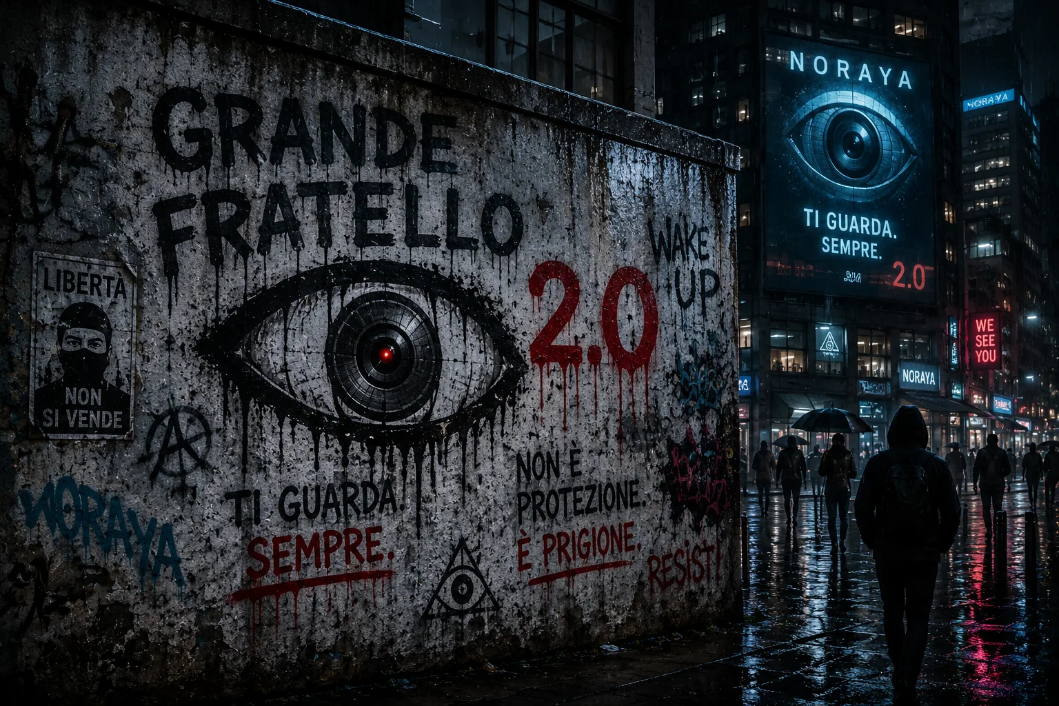 Grande Fratello 2.0, illustrazione da L'algoritmo